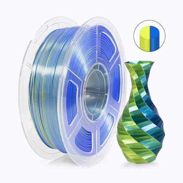 Dual Color Silk PLA - Yellow/Blue