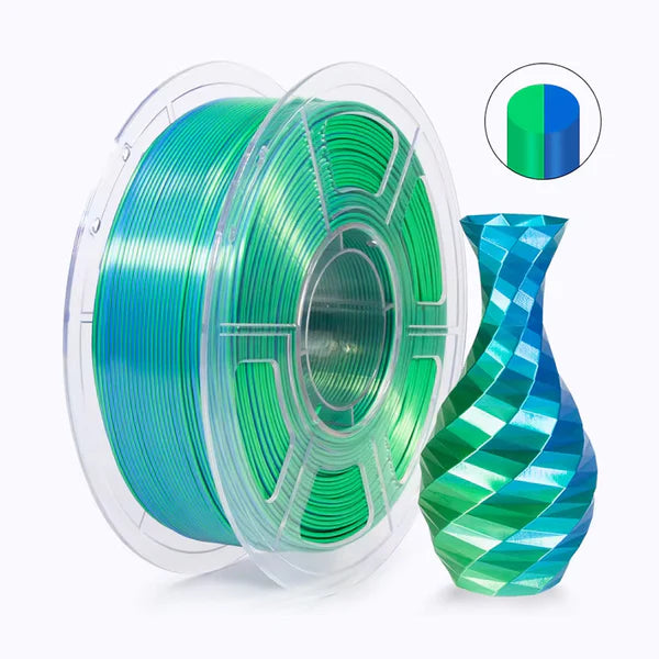 Dual Color Silk PLA - Blue/Green