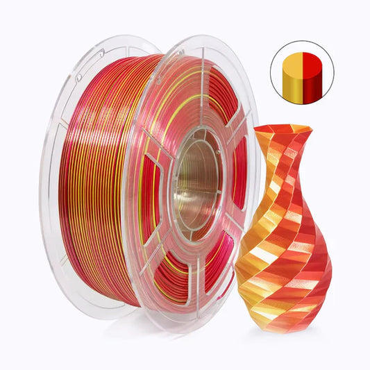 Dual Color Silk PLA - Gold/Red