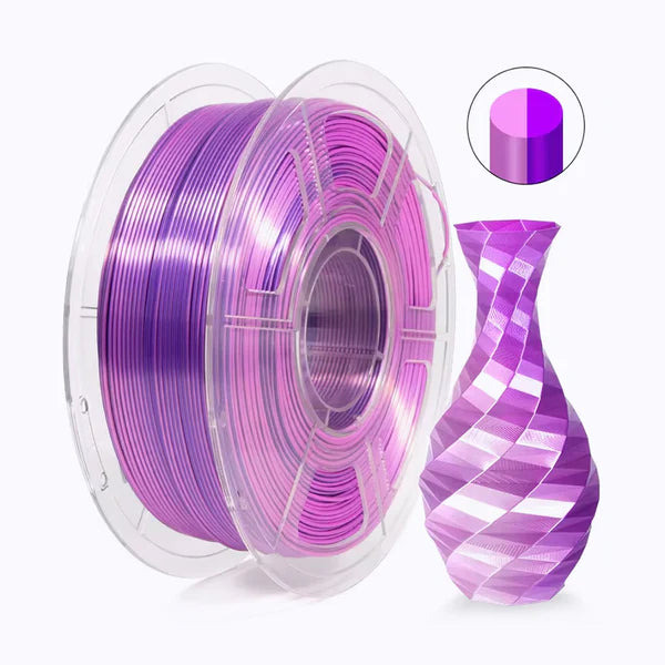 Dual Color Silk PLA - Pink/Purple