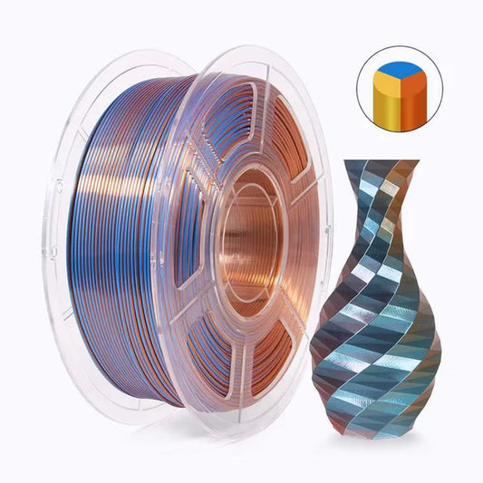 Tri Color Silk PLA - Copper/Blue/Gold