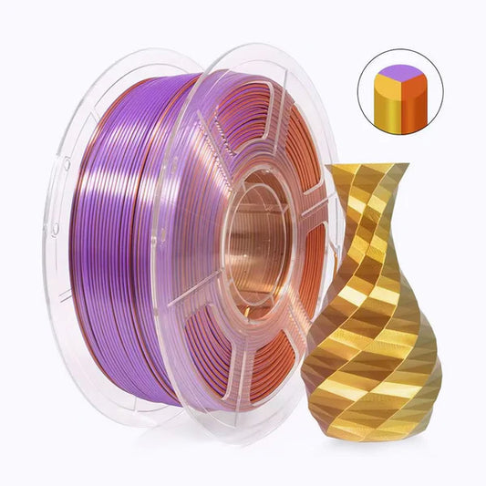 Tri Color Silk PLA - Gold/Purple/Copper