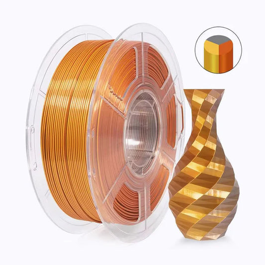 Tri Color Silk PLA - Gold/Silver/Copper