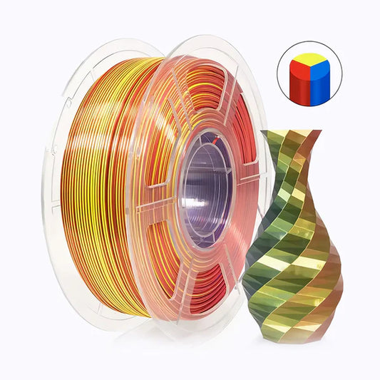 Tri Color Silk PLA - Red/Yellow/Blue